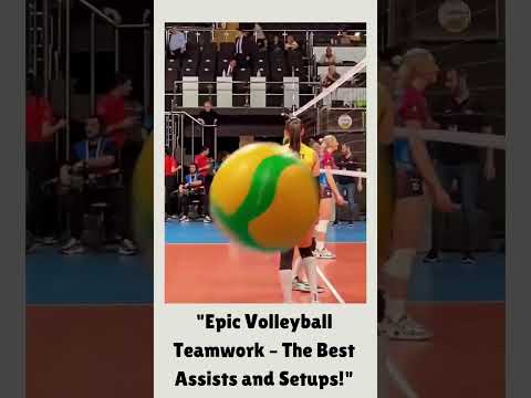 "Epic Volleyball Teamwork – The Best Assists and Setups!" #volleyball