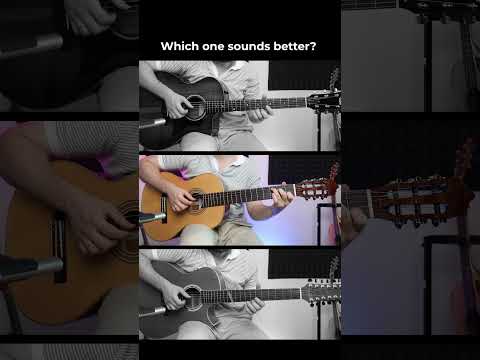 Acoustic vs Classic vs 12 string Guitar