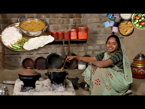 Dal Tadka  Recipe In Village | Hard Village Life In Gujarat Farmers | Farmers Life