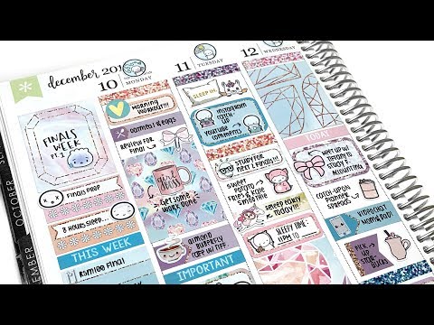 Plan With Me: Finals Week + Vlog! (Erin Condren Spread)