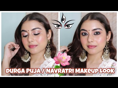 Durga Puja / Navratri Makeup Look 2 | Traditional Indian Festive Makeup Tutorial ✨