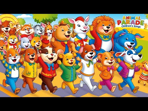 Animal Parade Song,#kidssong  l #childrensmusic  ,Music for Kids,funny kids Song,Funnz Animal Music