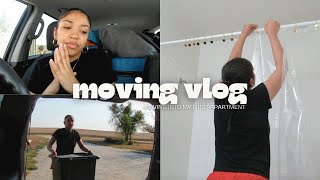 moving into my first apartment @ 20 | empty apartment tour, cleaning, unpacking