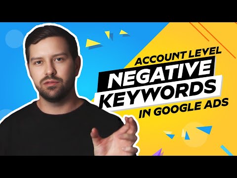 Account Level Negative Keywords In Google Ads