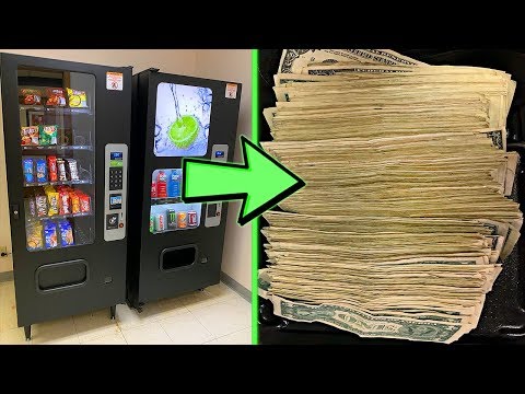 Collecting CASH MONEY From Our Vending Machine Business