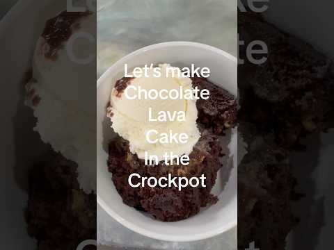 Chocolate Lava Cake in the crockpot #momlife #food #recipe