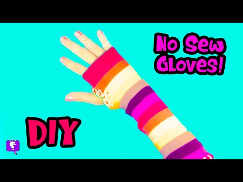 No-Sew Gloves! Costume Superhero DIY: How-To Make Fingerless Gloves with HobbyMom