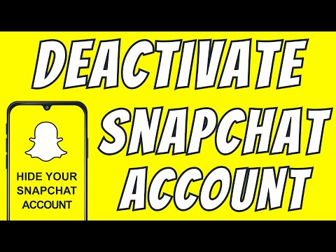 Deactivate Snapchat Account - How to deactivate snapchat account temporarily on Android