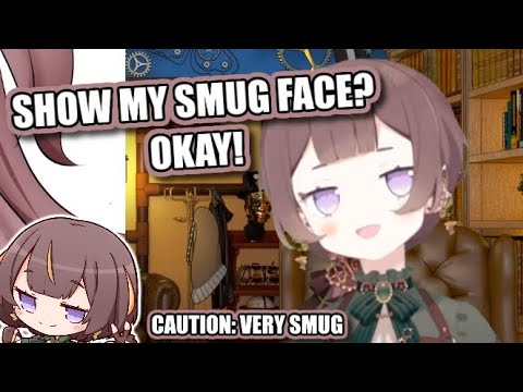 Anya shows chat her SSR smug face. [Hololive ID]