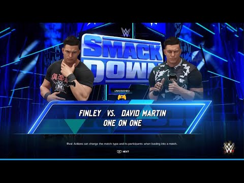 WWE 2K24 AWA knockdown live: Finley vs David Martin