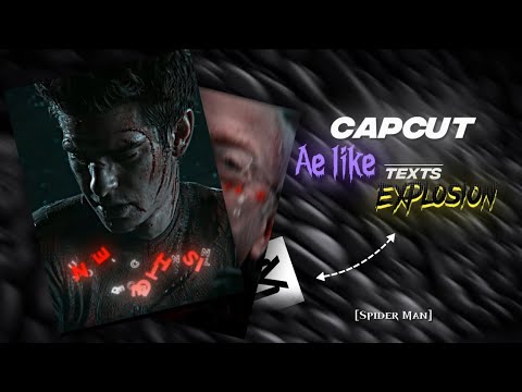 Capcut| AE like text explosion tutorial