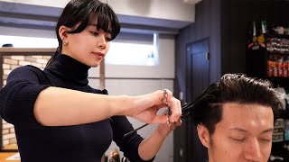 ASMR She is a talented hairdresser and I had a relaxing haircut and massage!