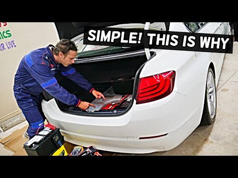 Why Is The Battery Located In The Trunk on Car BMW AUDI MERCEDES CHEVROLET FORD DODGE VW