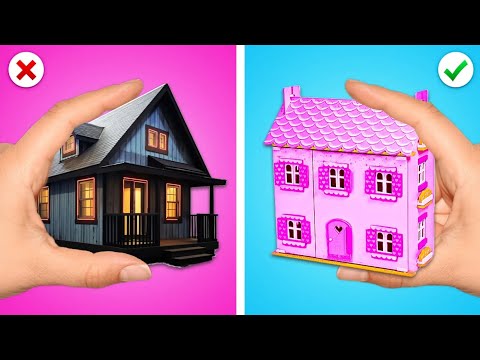 PINK💗 VS BLACK🖤! One Color House Challenge by Wednesday VS Enid | Room Makeover by Zoom GO!