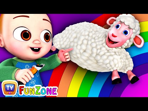 Baa Baa Black Sheep Song - Colors of the Rainbow - ChuChu TV Funzone Nursery Rhymes for Kids