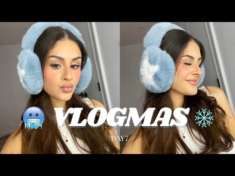 cold girl makeup ❄️🥶 *VLOGMAS DAY 7*