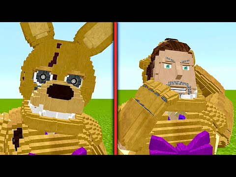 BEST FNAF Springlock Failure in Minecraft ( Fnaf Movie addon )