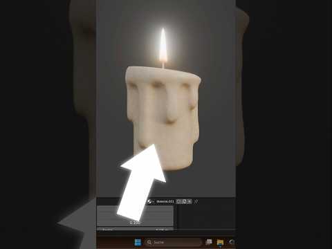 Blender Advent Calendar Day 9 | Model a candle 💯 #blender #b3d #blender3d #tutorial #3dart