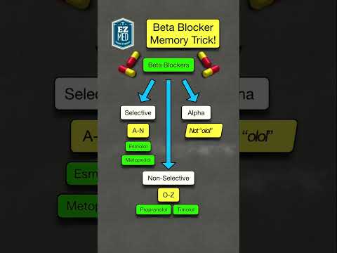 How to Remember Beta Blockers - MEMORY TRICK! [Pharmacology Nursing Mnemonic]