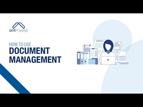 Learn how to use Document Management | AntMyERP- English