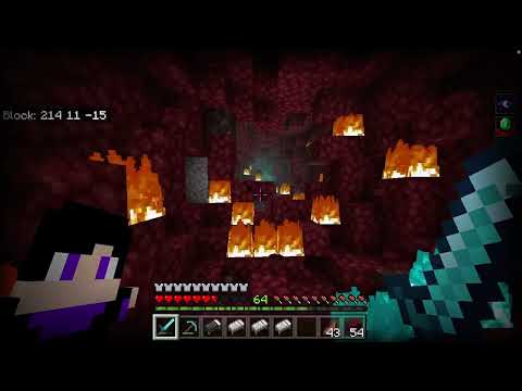 Getting Netherrite gear in minecraft{Nightmare SMP} {S3 E7}