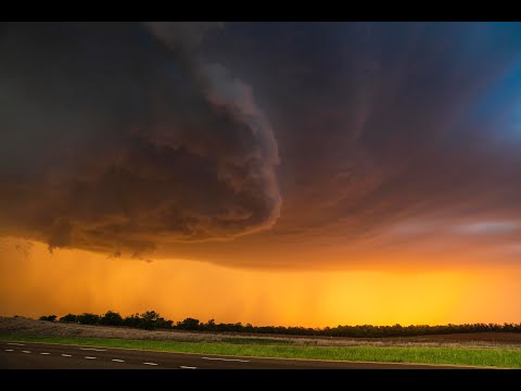 05-08-2021 Salina, Kansas Tennis Ball Size Hail-Sunset Structure-Cars Under Overpass