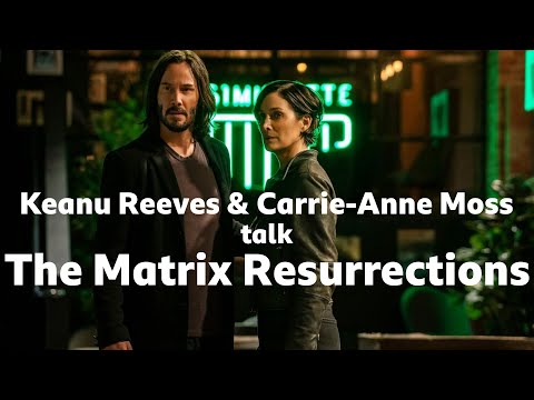 Keanu Reeves & Carrie-Anne Moss interviewed by Simon Mayo