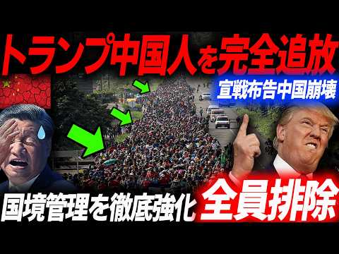 中国ビザが正式に廃止！動き出したトランプ大統領ついに中国人を完全排除！外国人投資家も大量に中国から出国！崩壊が始まる中国…EVシフト｜電気自動車｜BYD