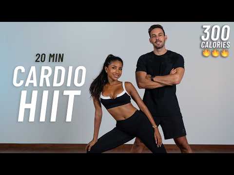 20 MIN INTENSE HIIT WORKOUT - ALL STANDING - Full Body, No Equipment, No Repeats