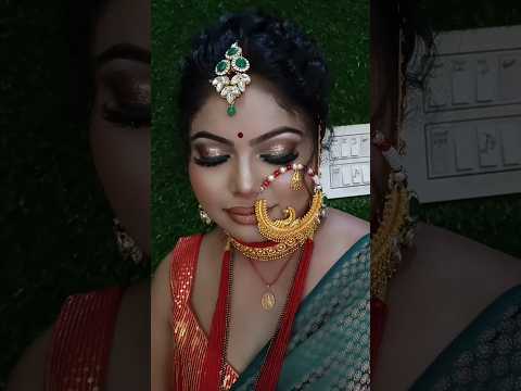 Gadwali Reception Bridal Makeup l Reception Bridal Look l Uttrakhand Traditional Makeover #pahadi