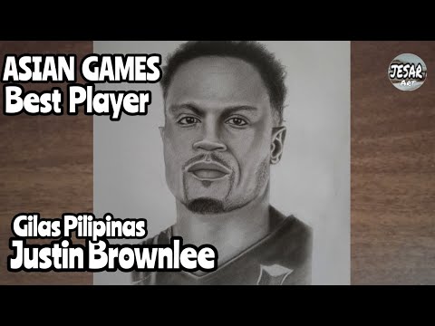 Drawing Justin Brownlee from Gilas Pilipinas | jesar art