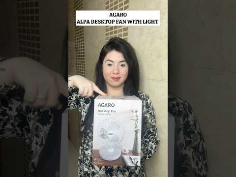 AGARO Alpha Desktop Fan With Light 💡 |non sponsored |unboxing |Review  #youtubeshorts #youtube