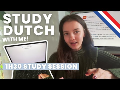 How I learn Dutch | STUDYING DUTCH FOR 1H30