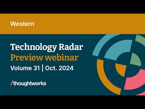 Tech Radar Vol. 31 — Western Webinar