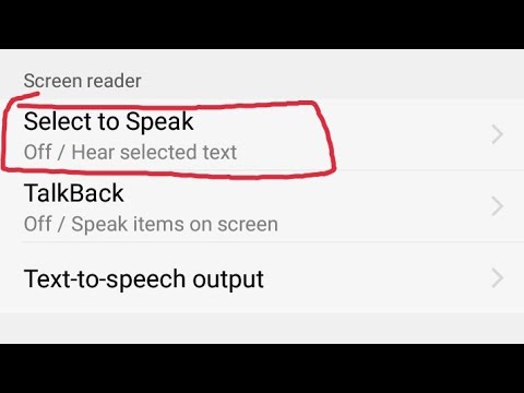 Voice assistant || How to enable screen reader || Accessibility