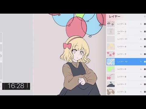 【ワンドロ配信】創作女の子を描く。