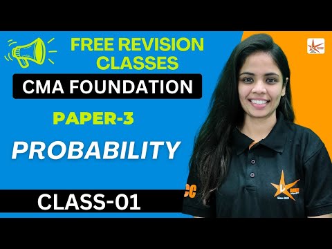 CMA Foundation Free Revision Classes June 24| Probability Revision CMA Foundation Statistics PN 3|