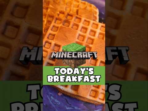 Today's Breakfast #minecraft  #daycare #momlife #kidslunchboxideas  #lunchboxideas #foodie #waffle