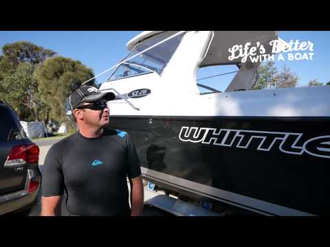 Jason with his Whittley SL26 at Lakes Entrance