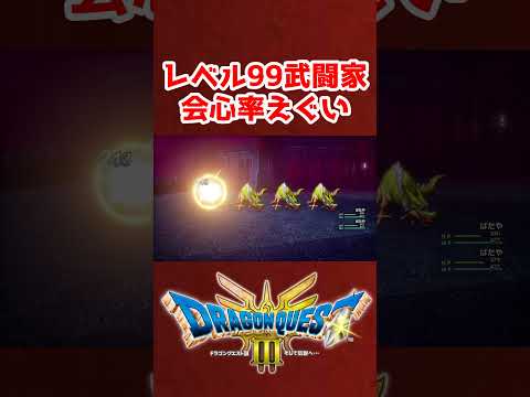 レベル99武闘家の会心率がエグい【ドラクエ3リメイク】ドラゴンクエスト3 HD-2Dリメイク レベル上げ