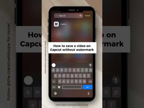 How to remove Capcut watermark from video(Capcut Tutorial) #capcut #editingtutorial #videoediting