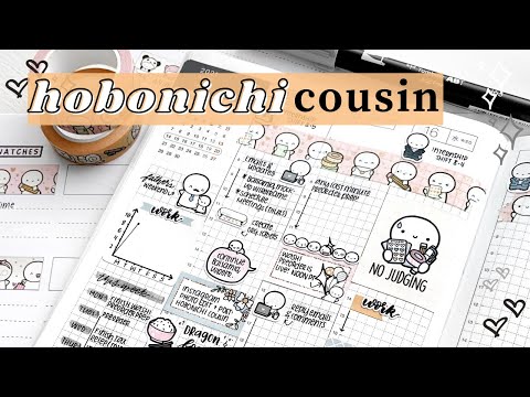 Hobonichi Cousin Weekly Plan With Me | Happy Mail Mini Planner Sticker Kit