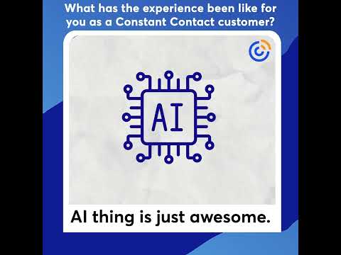 What has the experience been like for you as a Constant Contact customer? | Constant Contact