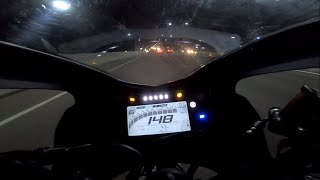 (2023) Yamaha R15 V4 PURE SOUND | NIGHT TOPSPEED !!!