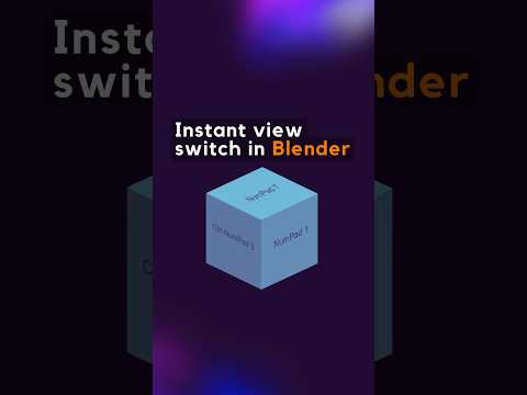 Instant view switch in Blender #3d #blender #b3d #blender3d #blenderrender3d