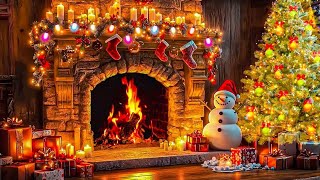 Nat King Cole, Bing Crosby, Frank Sinatra, D.Martin🌟Classic Christmas Music [12 Hour Fireplace Loop]