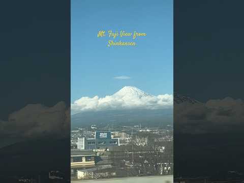 MT. FUJI - view from Shinkansen from Osaka to Tokyo #travel  #japan #shinkansen #mtfuji