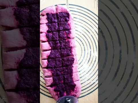 How I make Purple Sweet Potato Bread #shorts