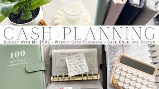 Budget With Me $592 Weekly Cash Planning | Cash Envelope System | Sinking Funds & Savings