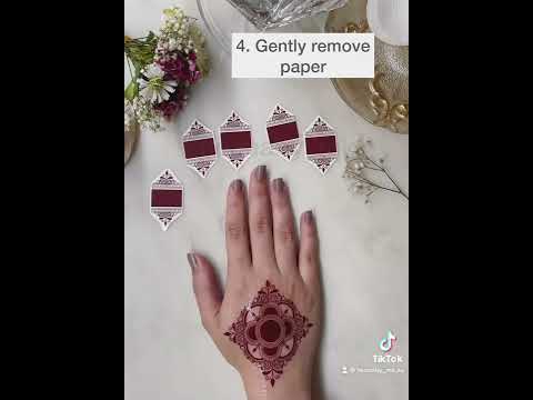 How to apply henna tattoo